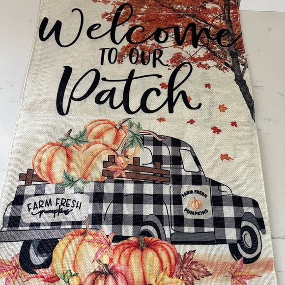 Welcome to our Patch Fall Garden Flag NEW, Fall Garden flag, Buffalo plaid Flag - Picture 1 of 3